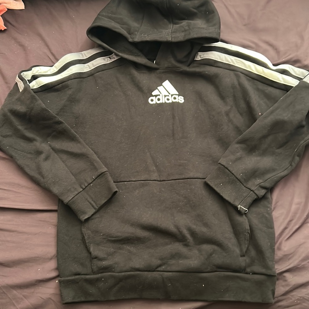 Black winter hoodie